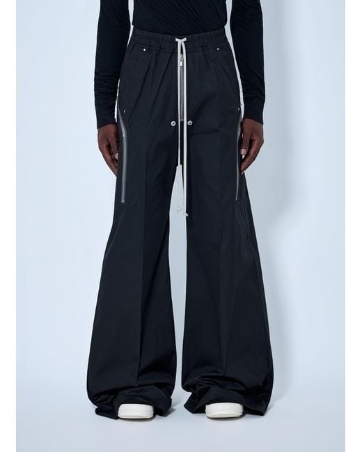 Rick Owens Blue Heizer Belas Cotton Pants for men