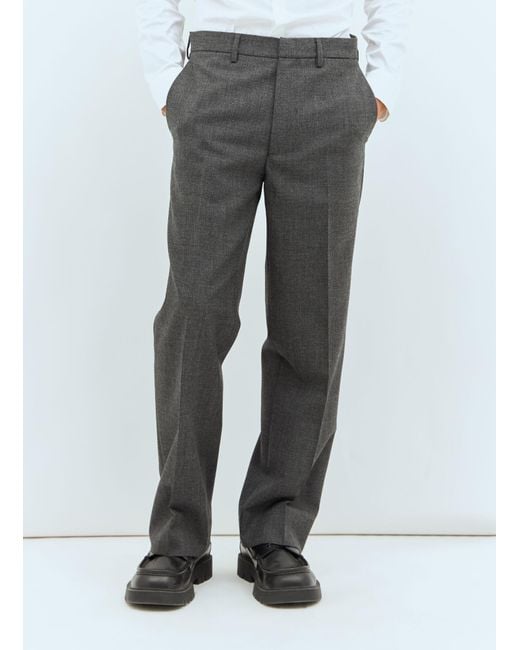 Miu Miu Gray Marled Wool Pants for men