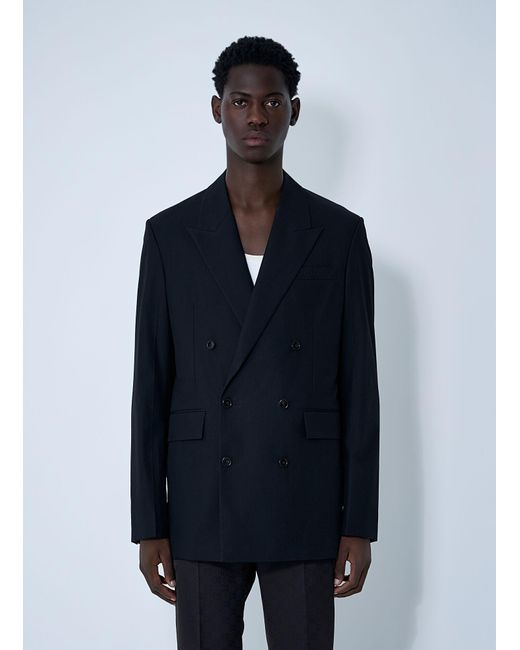 Gucci Blue Double-Breasted Blazer for men