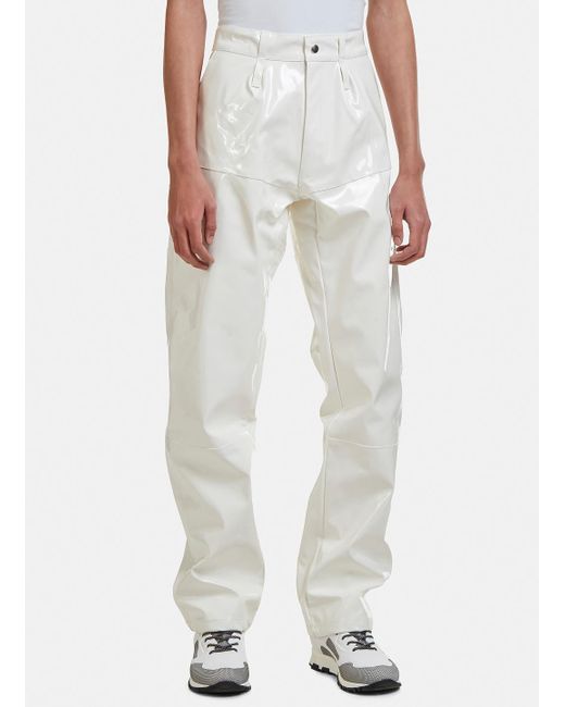 GmbH Seam Pvc Pants In White for men