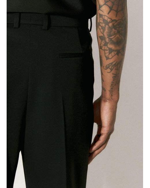 Saint Laurent Black High-waisted Tailored Pants for men