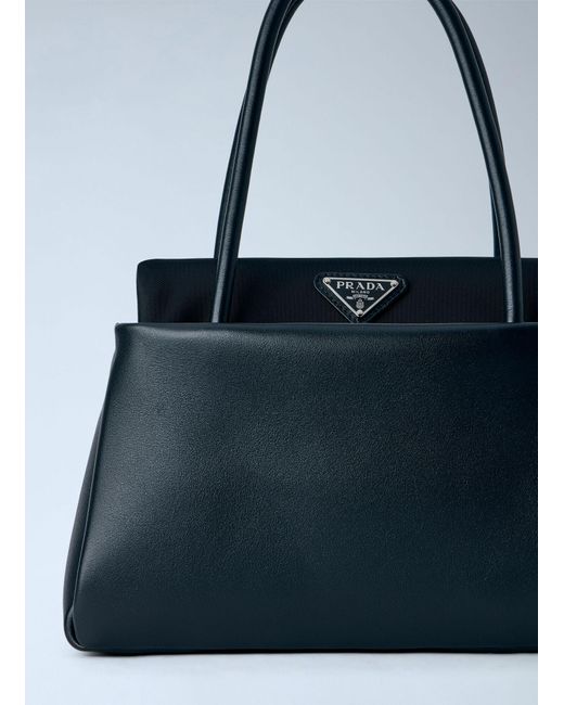 Prada Blue Passage Small Handbag With Re-nylon Flap