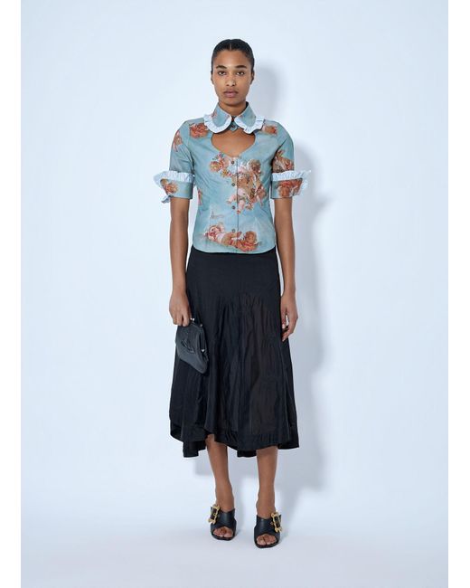 Vivienne Westwood Blue Toulouse Frill Shirt