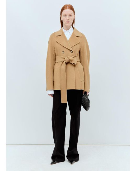 Sportmax Natural Wool-and-cashmere-blend Coat