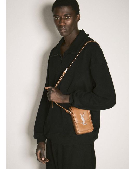 Saint Laurent Solferino Mini Bag in Black for Men Lyst