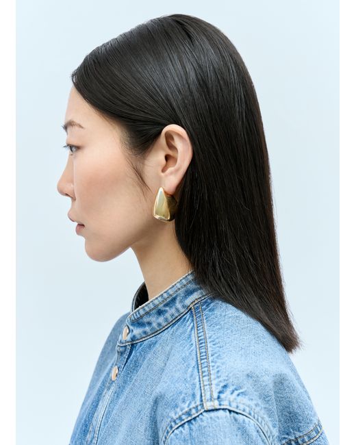 Bottega Veneta Blue Small Fin Earrings