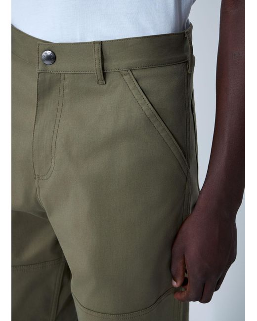 Moncler Green Logo Patch Pants for men