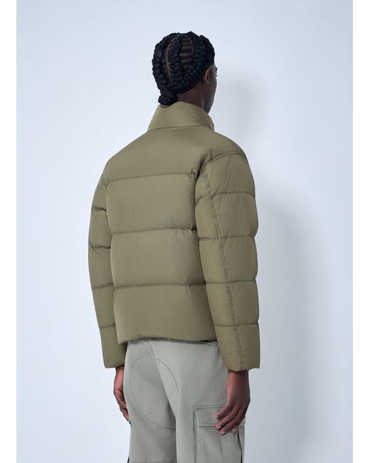 Stone Island Green Logo Patch Bomber Jacket for men