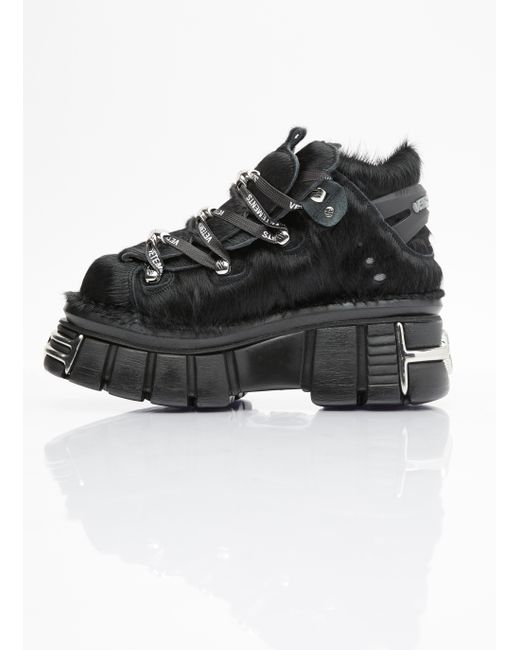 Vetements X New Rock Platform Sneakers in Black