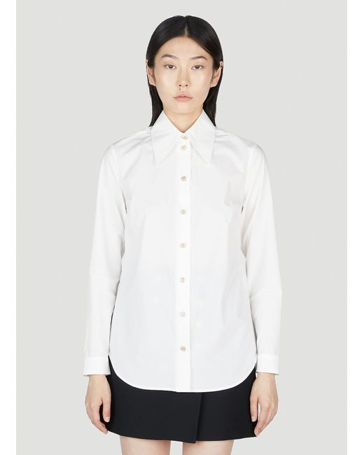 Gucci White Point Collar Shirt