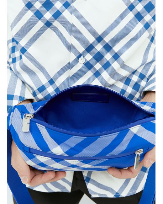 Burberry Blue Shield Crossbody Bag for men