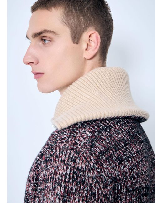 Bottega Veneta Gray Cotton-And-Wool Cardigan for men