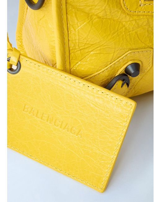 Balenciaga Yellow Le City Bag Mini