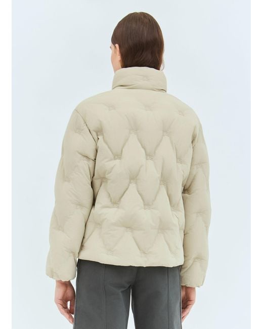 Burberry Natural Ekd Nylon Down Jacket