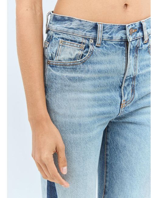 Chloé Blue Chloã Flared Patchwork Jeans