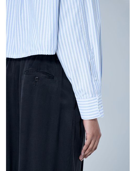 Alexander Wang White Crop Button-Down Shirt