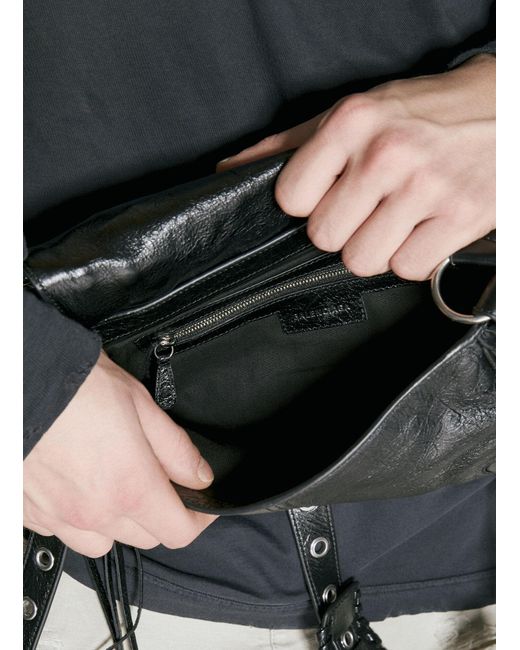 Balenciaga Gray Le Cagole Xs Flap Crossbody Bag