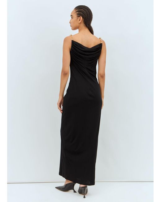 Bottega Veneta Black Viscose Jersey Dress