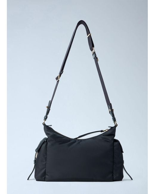 Prada Blue Explore Large Re-Nylon And Leather Shoulder Bag
