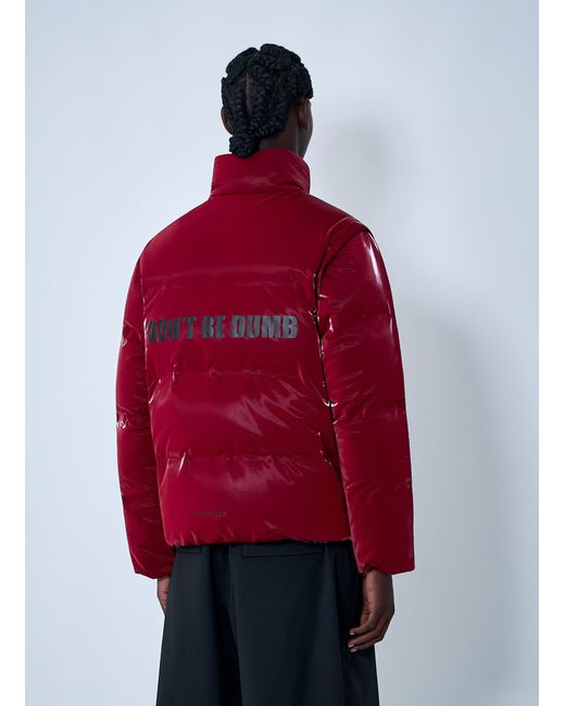 Moncler x A$AP ROCKY Blue Moncler X A$ap Rocky Reversible Throttle Short Down Jacket for men