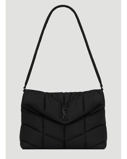 Saint Laurent Puffer Travel Bag in Black for Men | Lyst