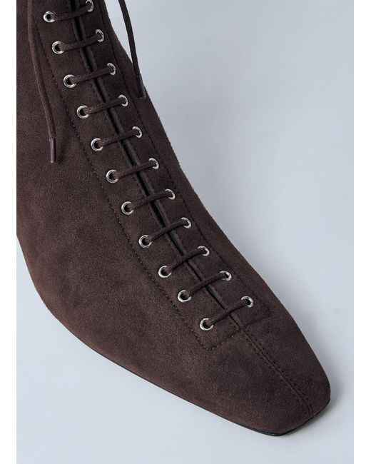 Totême  Multicolor Suede Lace-Up Boots