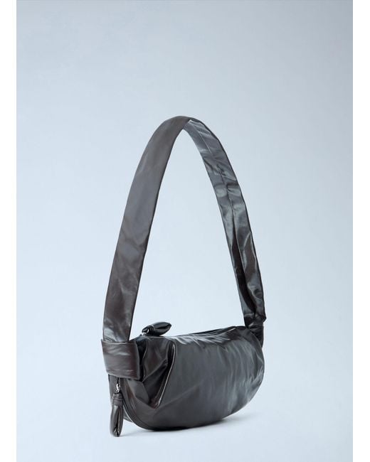 Lemaire Blue Medium Soft Croissant Bag