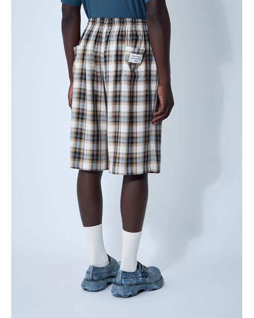 Acne Multicolor Check Shorts