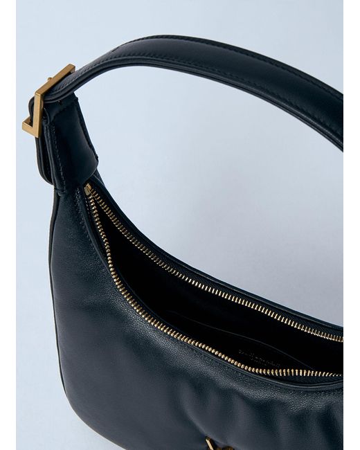 Saint Laurent Blue Mini Hobo Shoulder Bag