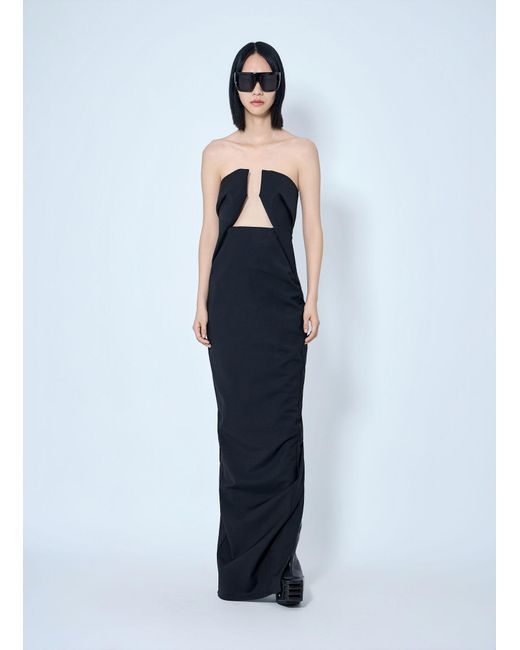 Rick Owens Blue Prong Gown