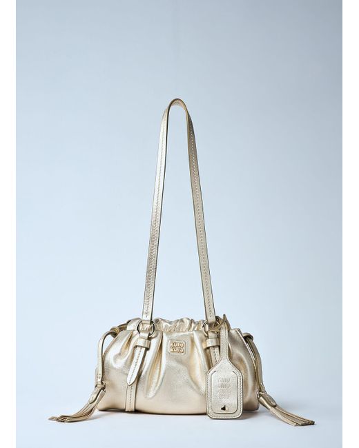 ショルダーバッグ・ポシェット MIU MIU JOIE LEATHER MINI BAG Miu Miu: Women's Joie Nappa Leather Mini Bag (Black) | DSMNY