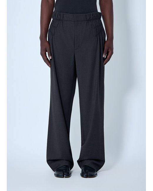 Kiko Kostadinov Blue Elasticated Waist Tailored Trousers for men