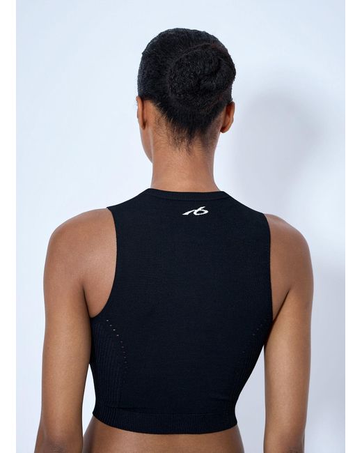 Balenciaga Blue Fitted Cut Top