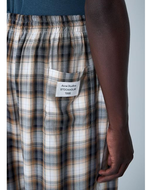 Acne Multicolor Check Shorts
