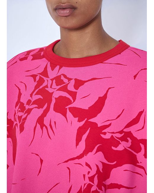 Dries Van Noten Pink Draped Sweatshirt