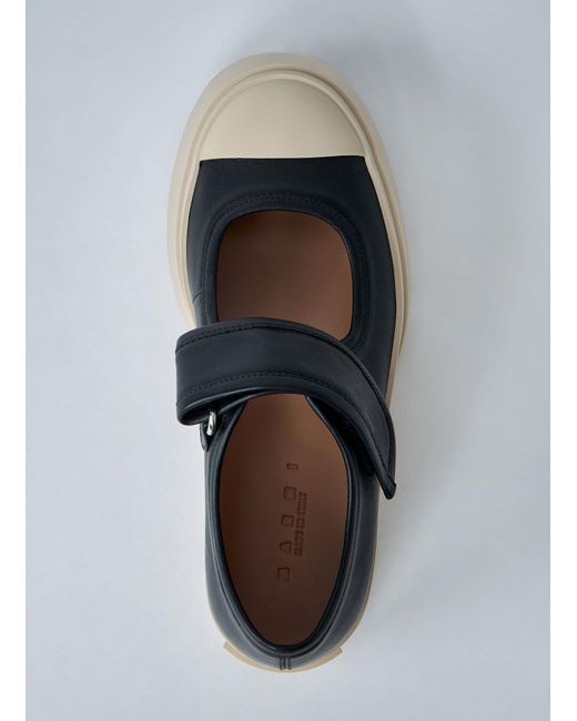 Marni Blue Mary Jane Platform Shoes