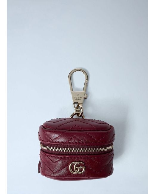 Gucci White Gg Marmont Airpods Holder