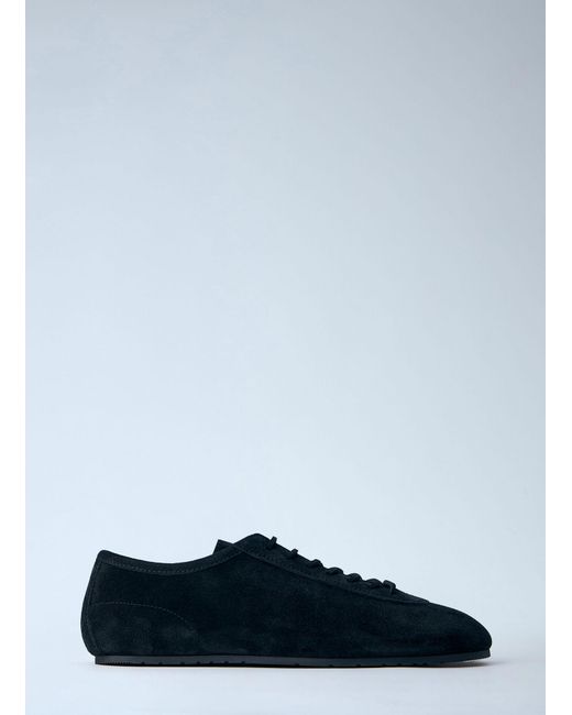 Dries Van Noten Black Suede Trimmed Sneakers for men