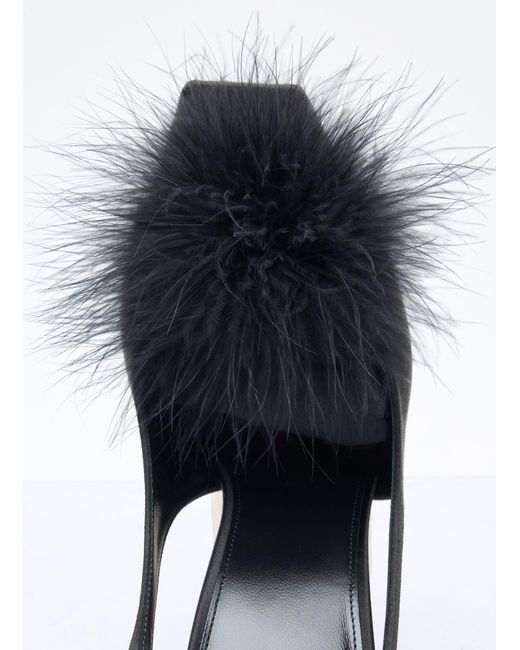 Saint Laurent Black Paradis Sandals