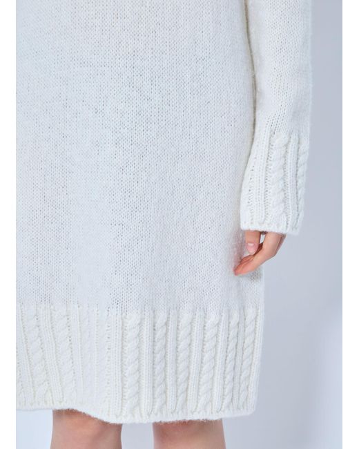 Moncler Blue Turtleneck Knit Dress