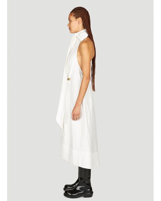 Bottega Veneta White Fluid Dress