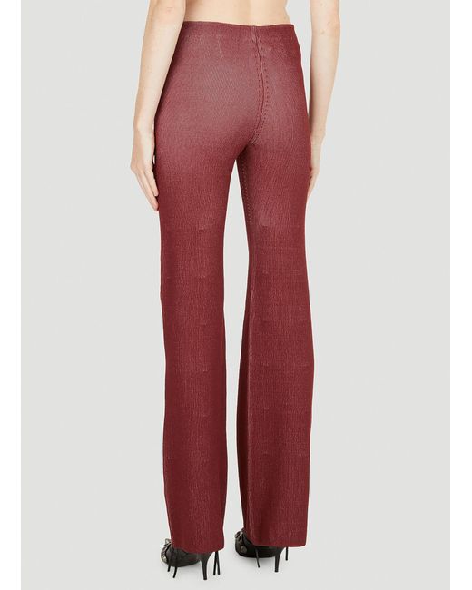 Dion Lee Red Lock Slit Pants