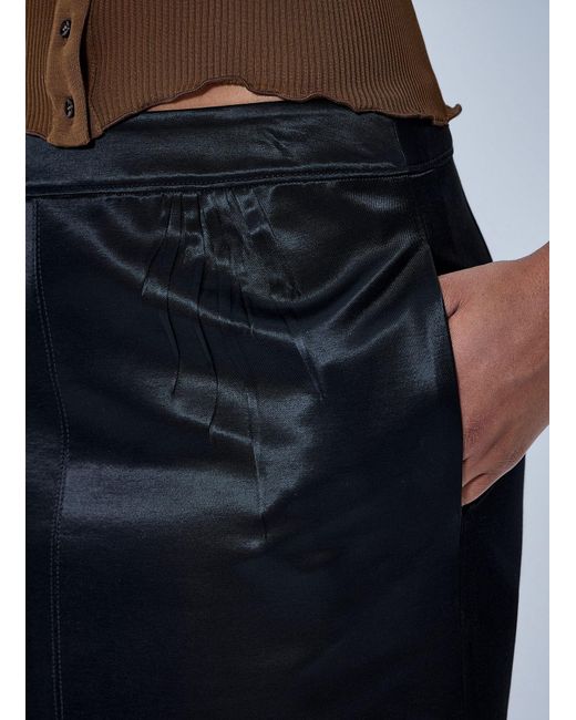 Saint Laurent Black Cassandre Pencil Skirt