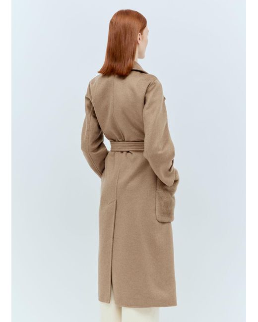 Max Mara Natural Cashmere Robe Coat