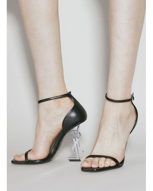 Saint Laurent Natural Opyum Heeled Sandals