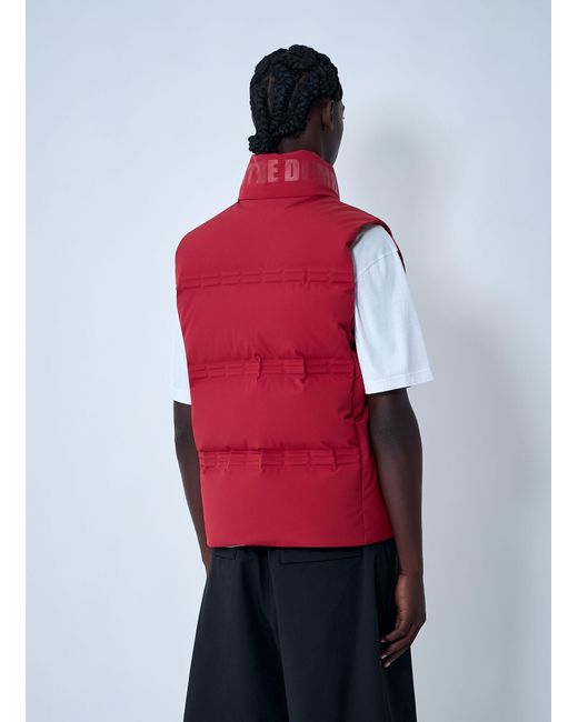 Moncler x A$AP ROCKY Red Moncler X A$ap Rocky Matte Sparky Vest for men
