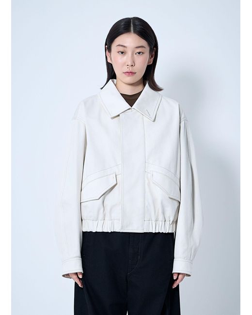 Lemaire White Short Blouson