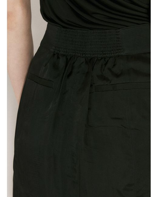 Saint Laurent Black Twill Pencil Skirt
