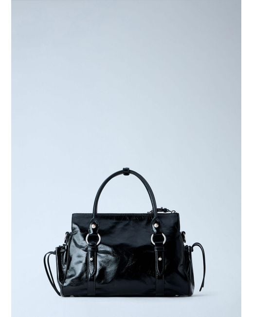 Miu Miu Black Patent Leather Handbag