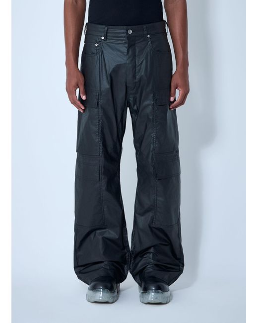 Rick Owens Blue Double Cargo Jeans for men